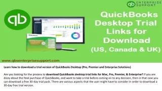 QuickBooks Desktop Trial Links to Download Trial Versions