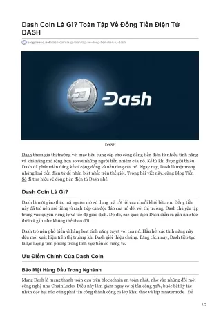 dash coin l g to n t p v ng ti n i n t dash