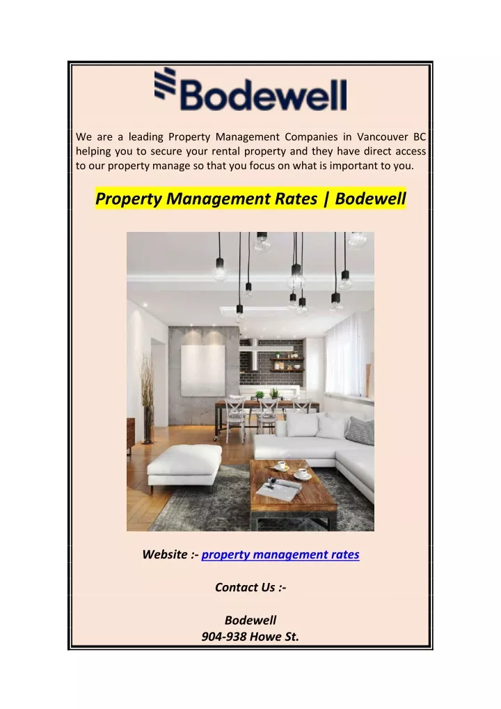 we are a leading property management companies