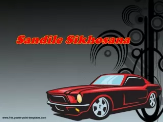 Sandile Sikhosana - Ford Motor Company