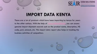 Import Data Kenya