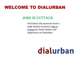 welcome to dialurban