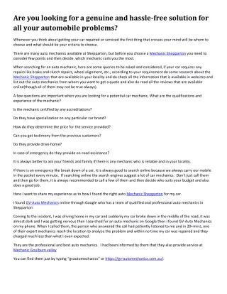 are you looking for a genuine and hassle free
