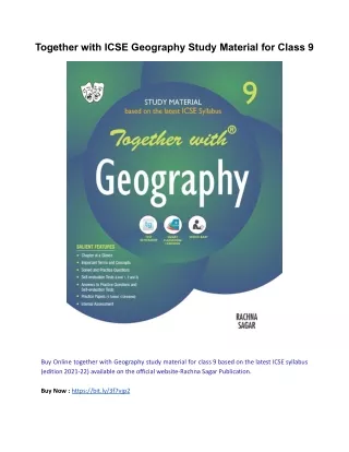 together with icse geography study material