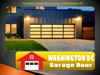 Top Rated Garage Door Services In Washington DC