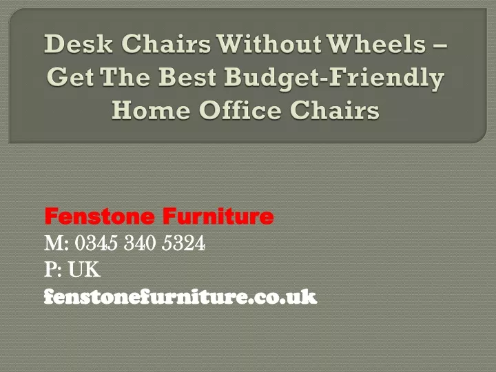 desk chairs without wheels get the best budget friendly home office chairs