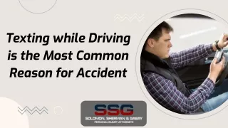 Texting while Driving is the Most Common Reason for Accident