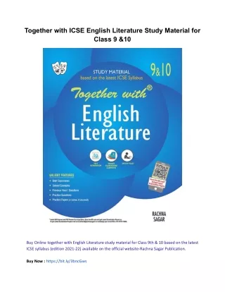 together with icse english literature study