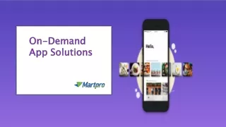 on demand app solutions