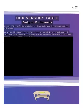 Sensory Table