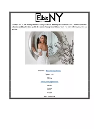 elbisny is one of the leading online shopping