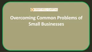 Overcoming Common Problems of Small Businesses