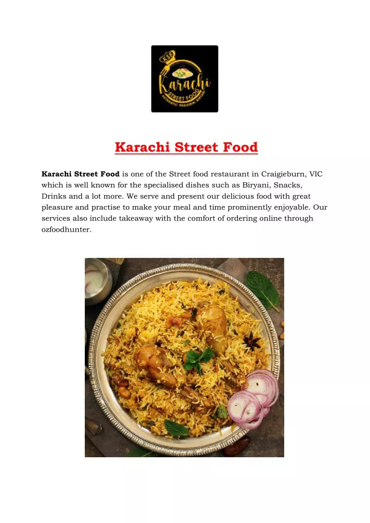 karachi street food