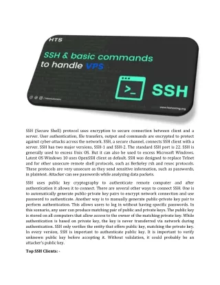 ssh secure shell protocol uses encryption