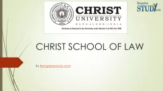 christ school of law