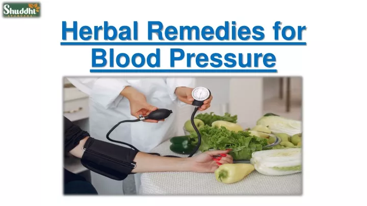 herbal remedies for blood pressure