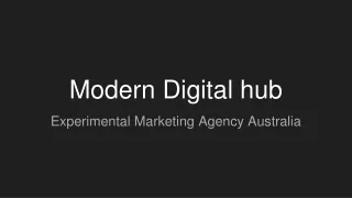 Experimental Marketing Agency Australia