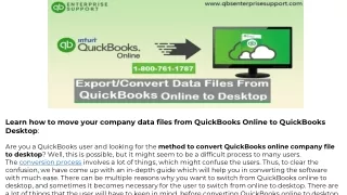 How to Export and Convert QuickBooks Online Data Files to Desktop?