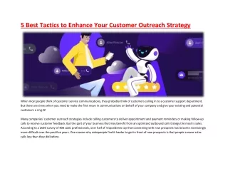 5 Best Tactics to Enhance Your Customer Outreach Strategy