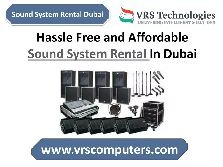 sound system rental dubai