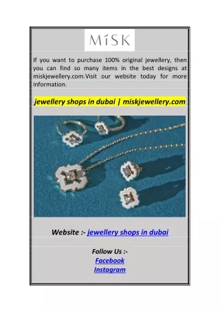 jewellery shops in dubai  miskjewellery.co