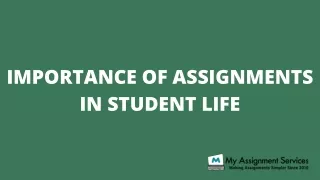 importance of assignments in student life