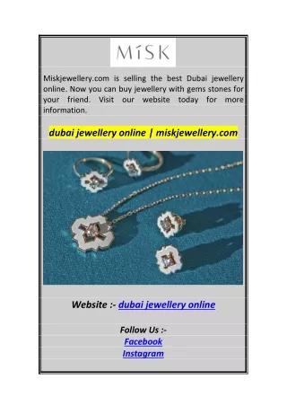 dubai jewellery online  miskjewellery.co