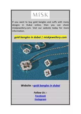 gold bangles in dubai  miskjewellery.co