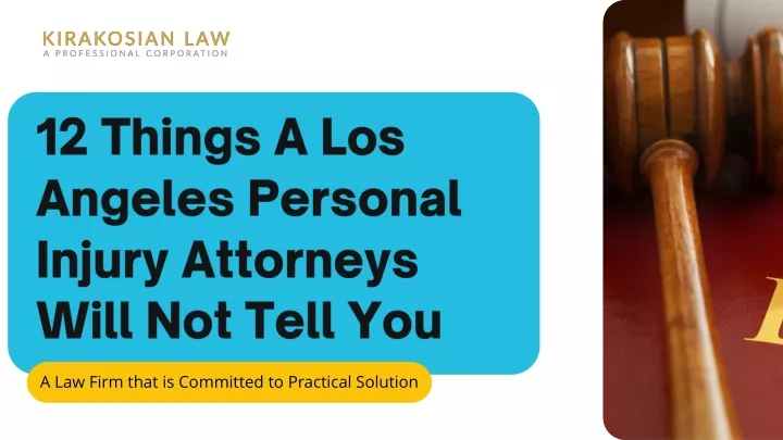 12 things a lo s angeles personal injury