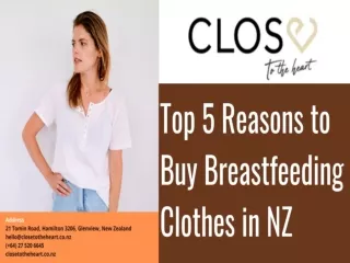 Top 5 Reasons to Buy Breastfeeding Clothes in NZ