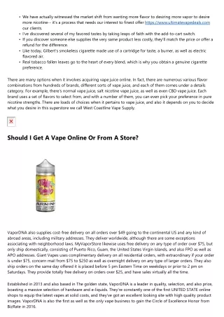 Where Can I Purchase Vape Juice.