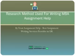 research method used for writing mba assignment