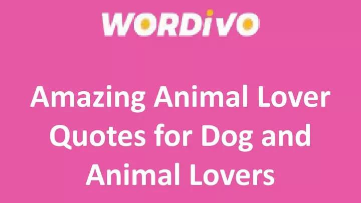 amazing animal lover quotes for dog and animal