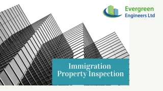 Property Inspection Report for UK Visa and Immigration