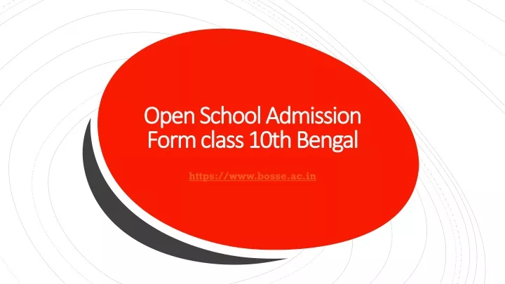 open school admission form class 10th bengal