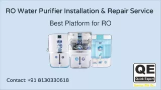 Best RO Water Purifier Installation & Repair Service In Gurgaon