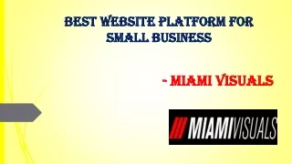 best website platform for small business