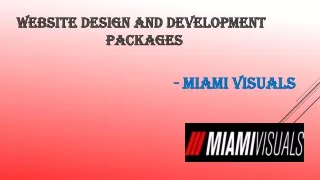 website design and development packages