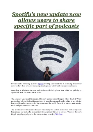 spotify s new update now allows users to share