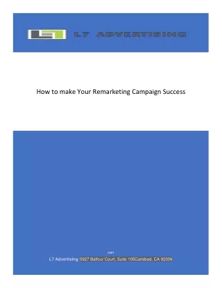 How to make Your Remarketing Campaign Success