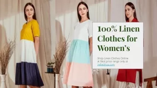 Shop 100% Linen Clothes for Women’s at Affordable Price - Yellwithus