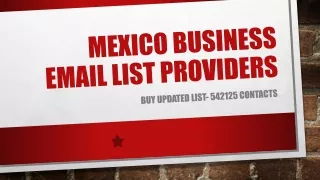 Mexico business email list