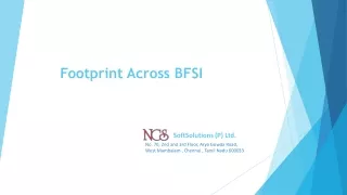 footprint across bfsi