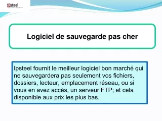 logiciel de sauvegarde pas cher
