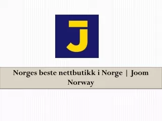 norges beste nettbutikk i norge joom norway