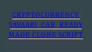 Savaari Cab Booking Clone Script - CryptoCurrency Integrations