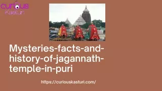 Interesting Facts About Jagannath temple