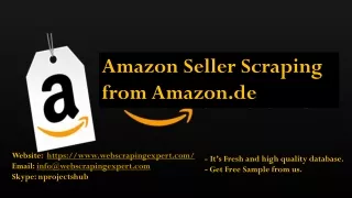 amazon seller scraping from amazon de