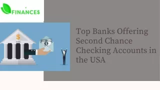 Top Banks Offering Second Chance Checking Accounts in the USA