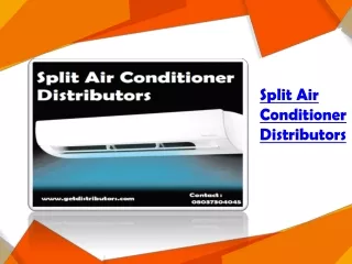 split air conditioner distributors
